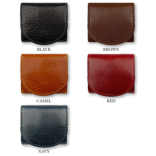 All 5 colors LIBERO Made in Japan High quality Tochigi leather Stitch design Box coin case