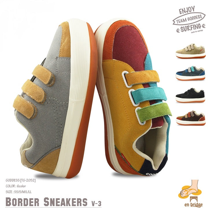 [GODDESS] Goddess☆Velcro border sneakers + enbridge insole TG-2052