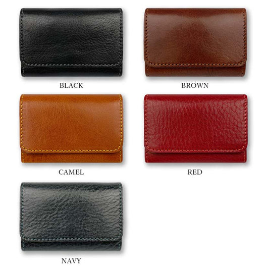 All 5 colors LIBERO Made in Japan High quality Tochigi leather Stitch design Card case Business card holder