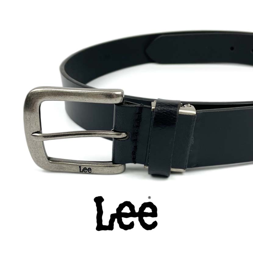 All 3 colors Lee Real Leather Plain Design Belt Long Type