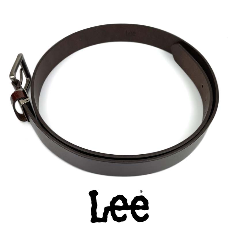 All 3 colors Lee Real Leather Plain Design Belt Long Type