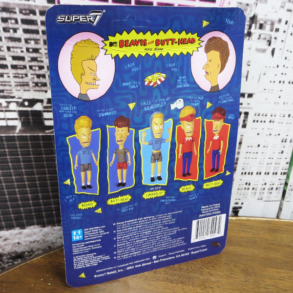 SUPER 7 REACTION FIGURE  BEAVIS AND BUTT-HEAD  【ビーバス＆バットヘッド】