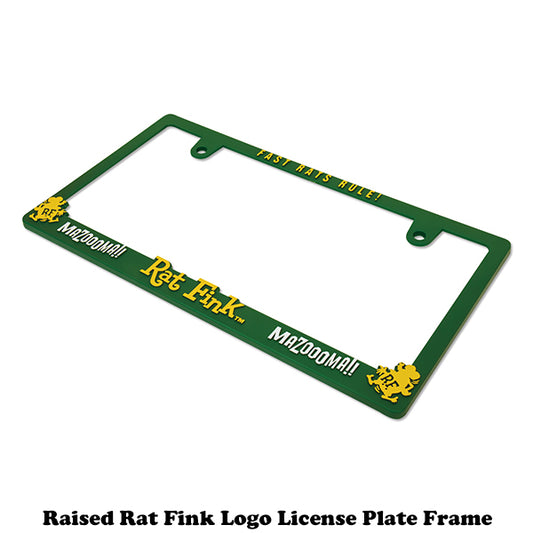 Raised Rat Fink Rat Fink Logo License Plate Frame