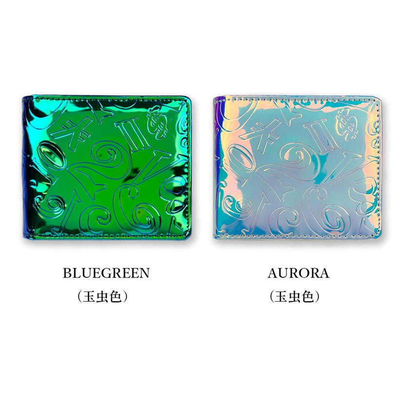 [2 colors] Frank Miura Iridescent Bifold Wallet Short Wallet