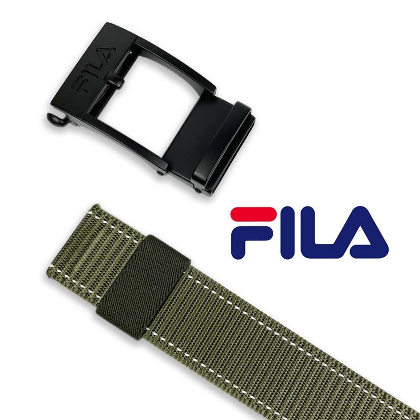 [All 4 colors] FILA Smart Lock No Hole Nylon Belt Gacha