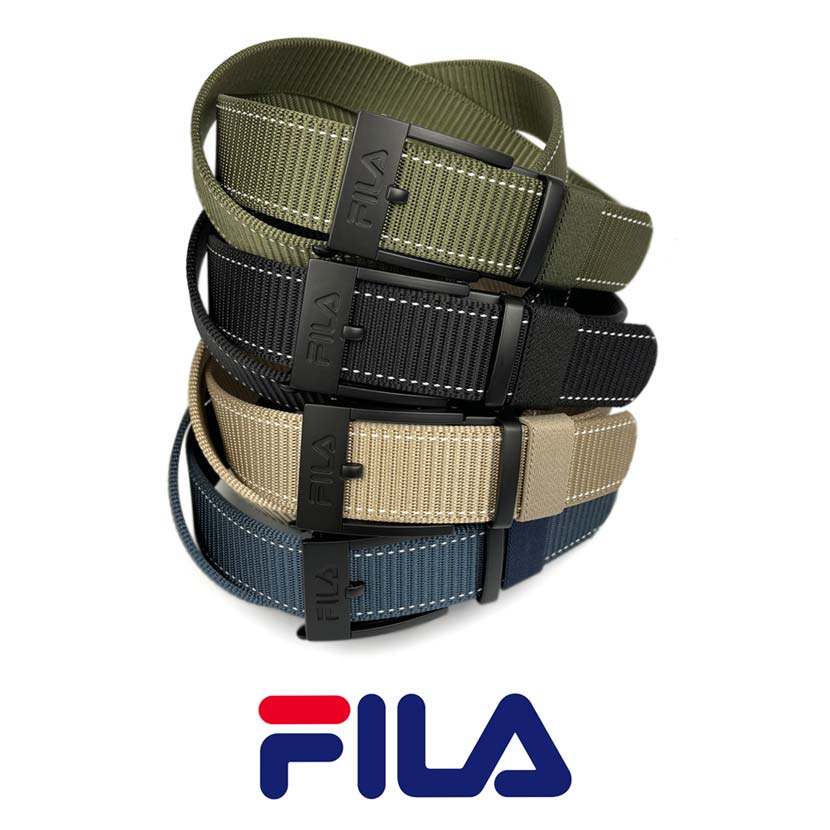 [All 4 colors] FILA Smart Lock No Hole Nylon Belt Gacha