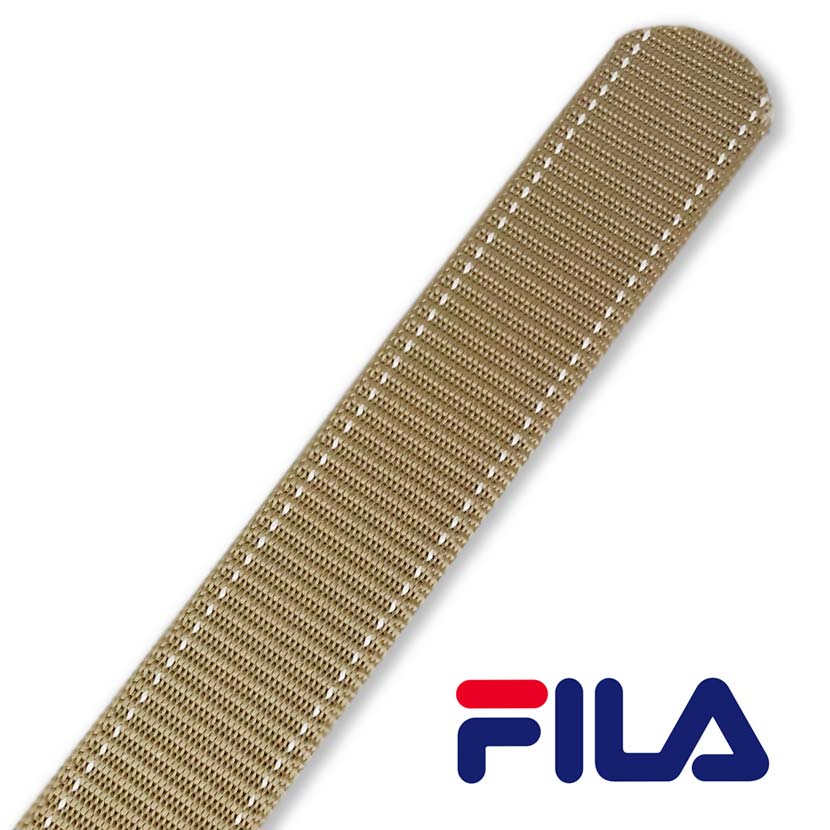 [All 4 colors] FILA Fit Buckle No Hole Nylon Belt Gacha