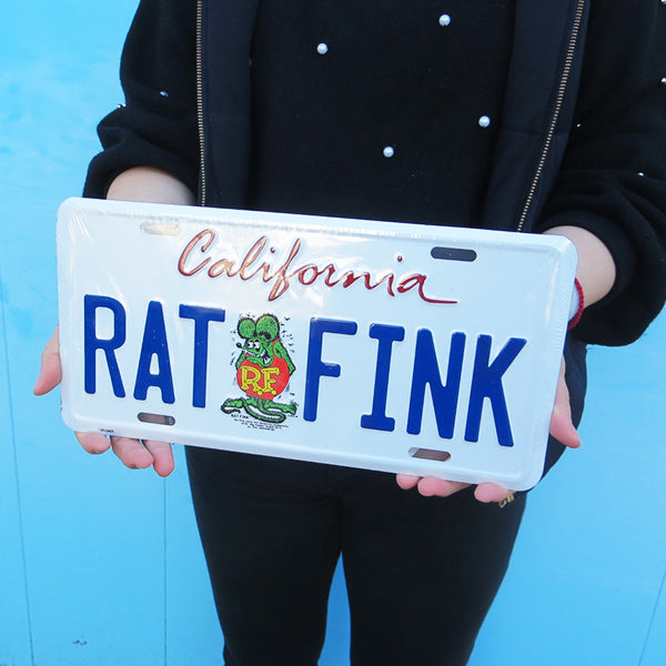 RAT FINK California license plate