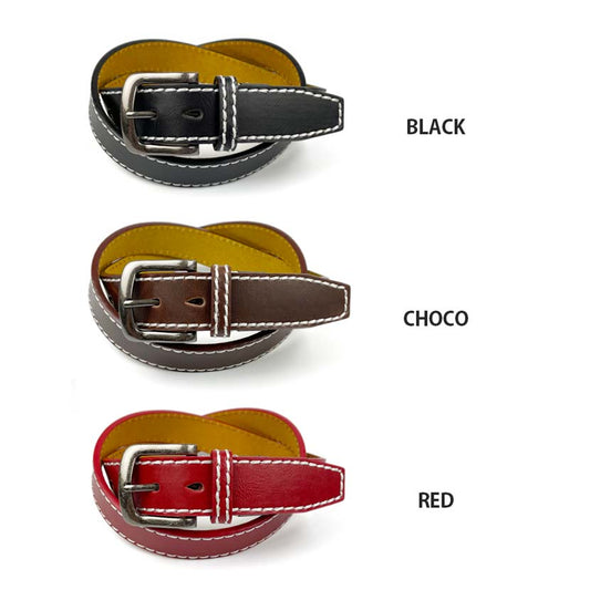 All 3 colors LIFEGUARD USA Lifeguard Real Leather Stitch Design Belt