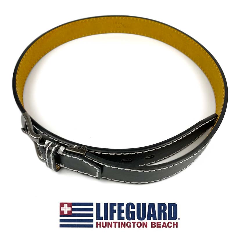 All 3 colors LIFEGUARD USA Lifeguard Real Leather Stitch Design Belt