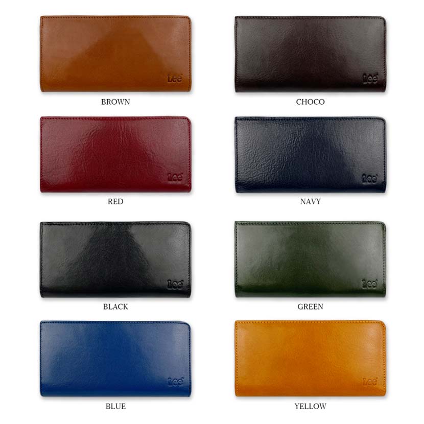 [8 colors in total] Lee Luxury Italian Leather Wallet Long Wallet L-shaped Zipper Real Leather