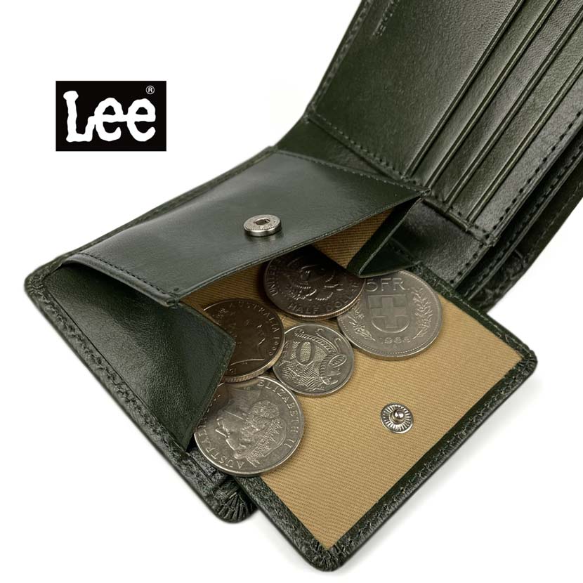 [6 colors in total] Lee Luxury Italian Leather Bifold Wallet Compact Wallet