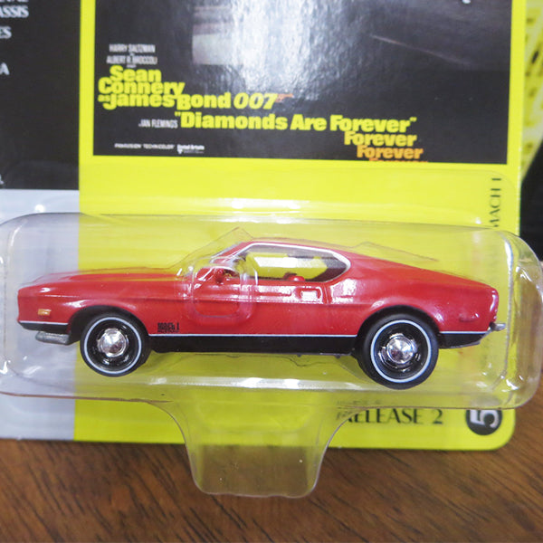 JOHNNY LIGHTNING 1:64 James Bond 007 Diamonds Are Forever 1971 Ford Mustang ミニカー