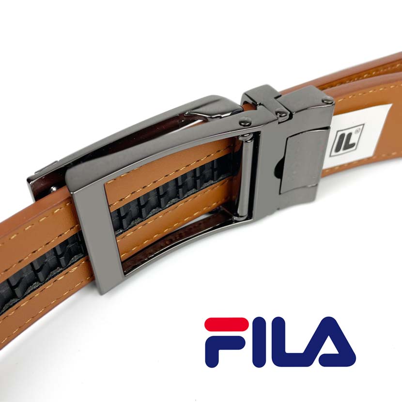 [6 colors] FILA Smart Lock No Hole PU Leather Belt Golf