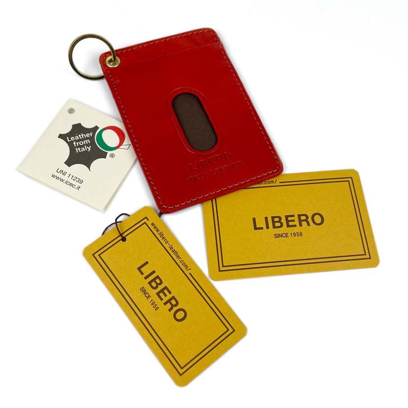 All 5 colors LIBERO Made in Japan High quality Italian leather Bicolor design Pass case Commuter holder