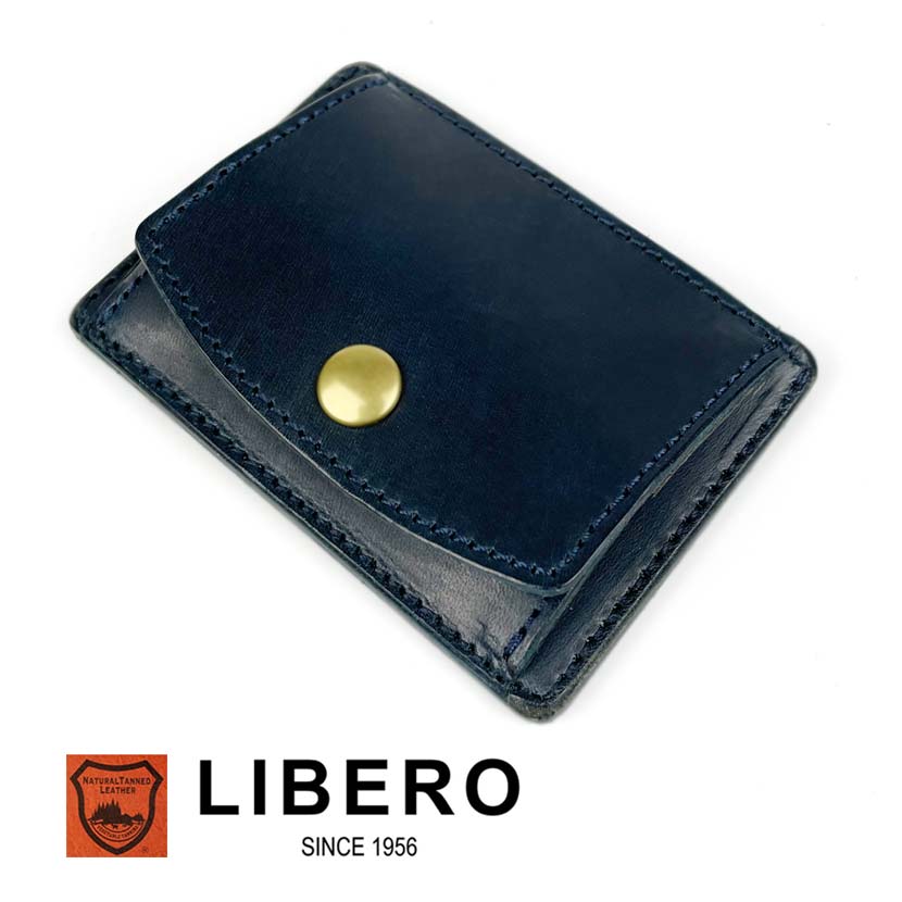 All 5 colors LIBERO Made in Japan High quality Tochigi leather Slim design Box coin case