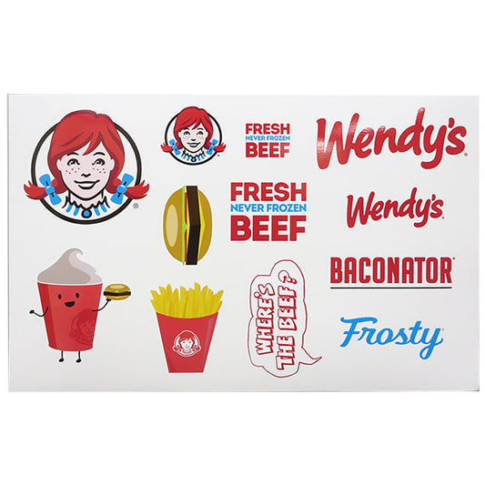 WENDY'S Wendy's sticker sheet