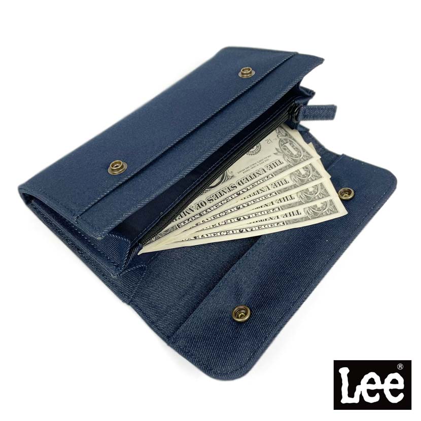 All 2 colors Lee CORDUR Nylon Denim Flap Long Wallet Long Wallet