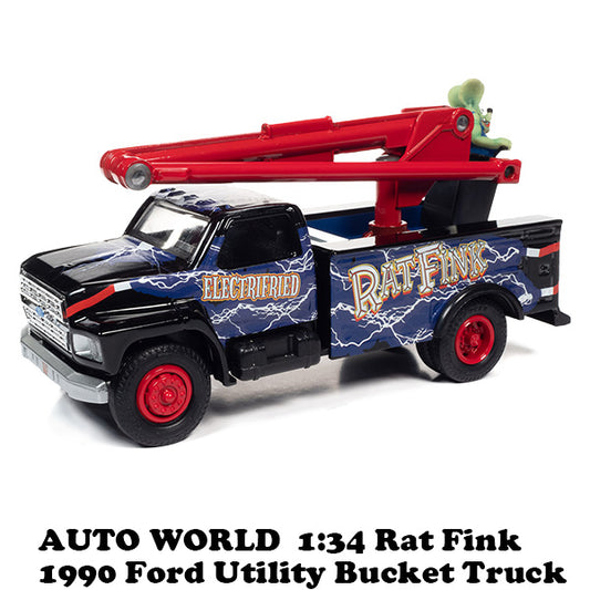 1:34 Rat Fink 1990 Ford Utility Bucket Truck [Rat Fink] Mini car