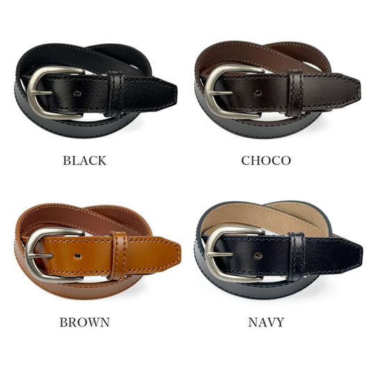 All 4 colors Lee Real Leather Stitch Design Belt Genuine Leather
