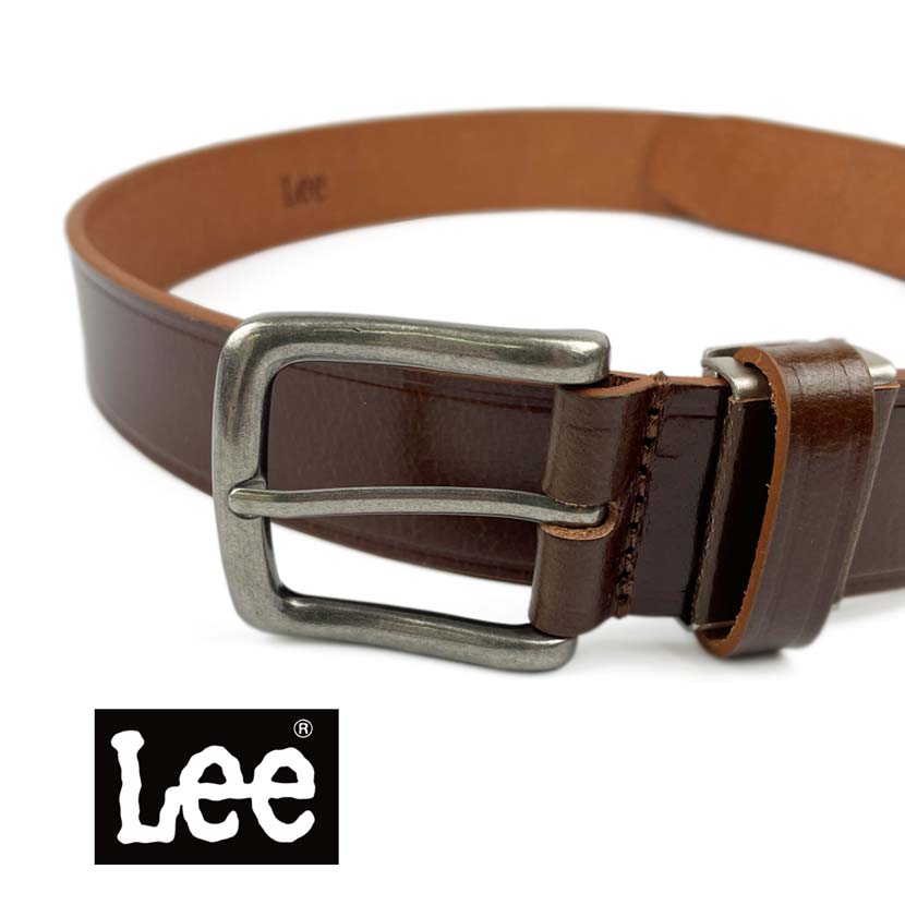 All 4 colors Lee Real Leather Nenki Design Belt Genuine Leather