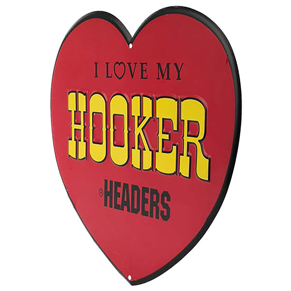 Die-cut embossed metal sign I LOVE MY HOOKER [Tin Sign]