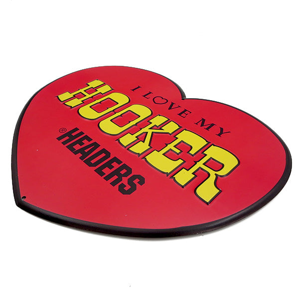 Die-cut embossed metal sign I LOVE MY HOOKER [Tin Sign]