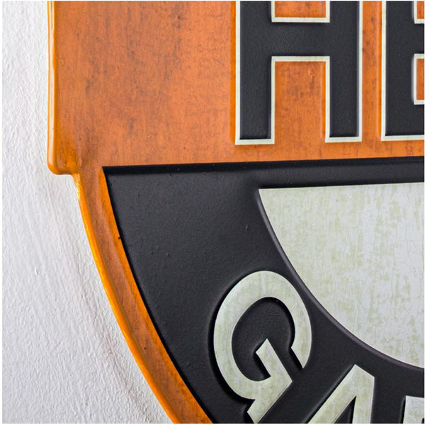 Die cut embossed metal sign MOPAR HEMI GARAGE [Mopar tin sign]