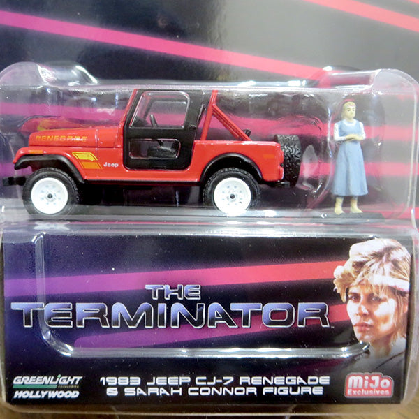 1:64 THE TERMINATOR 1983 JEEP CJ-7 RENEGADE w/SARAH CONNOR 【ターミネーター】 ミニカー