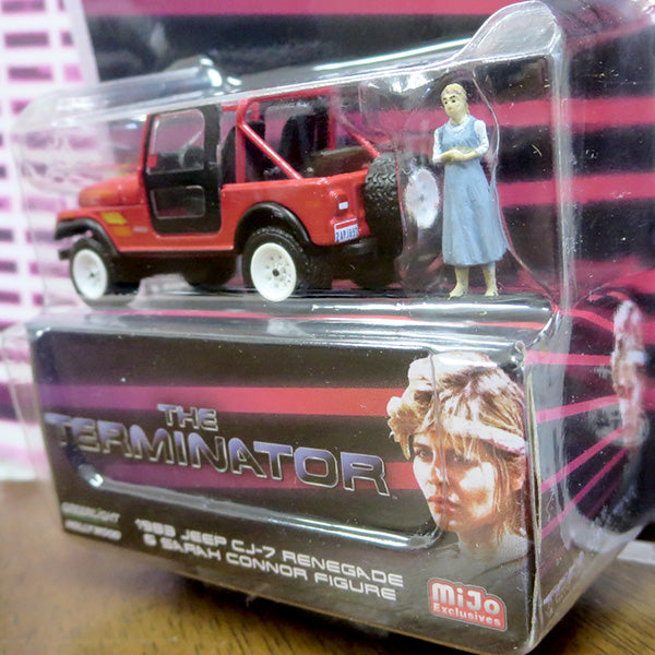 1:64 THE TERMINATOR 1983 JEEP CJ-7 RENEGADE w/SARAH CONNOR 【ターミネーター】 ミニカー