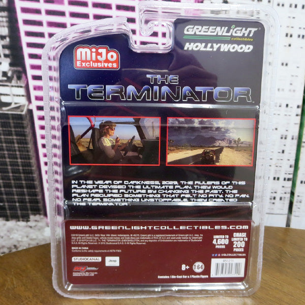 1:64 THE TERMINATOR 1983 JEEP CJ-7 RENEGADE w/SARAH CONNOR 【ターミネーター】 ミニカー