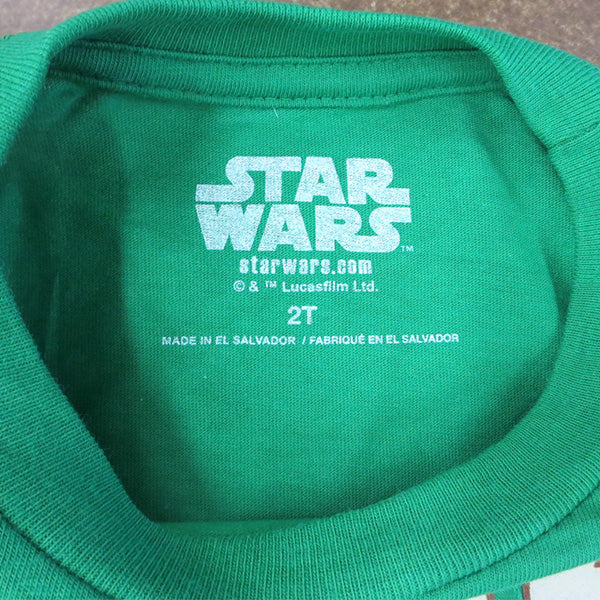 キッズ Tシャツ  STARWARS RETRO LOGO GREEN 【スターウォーズ】