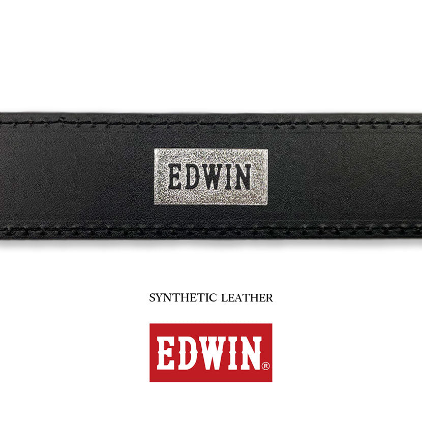 [All 5 colors] EDWIN Garrison Buckle Design Leather Belt