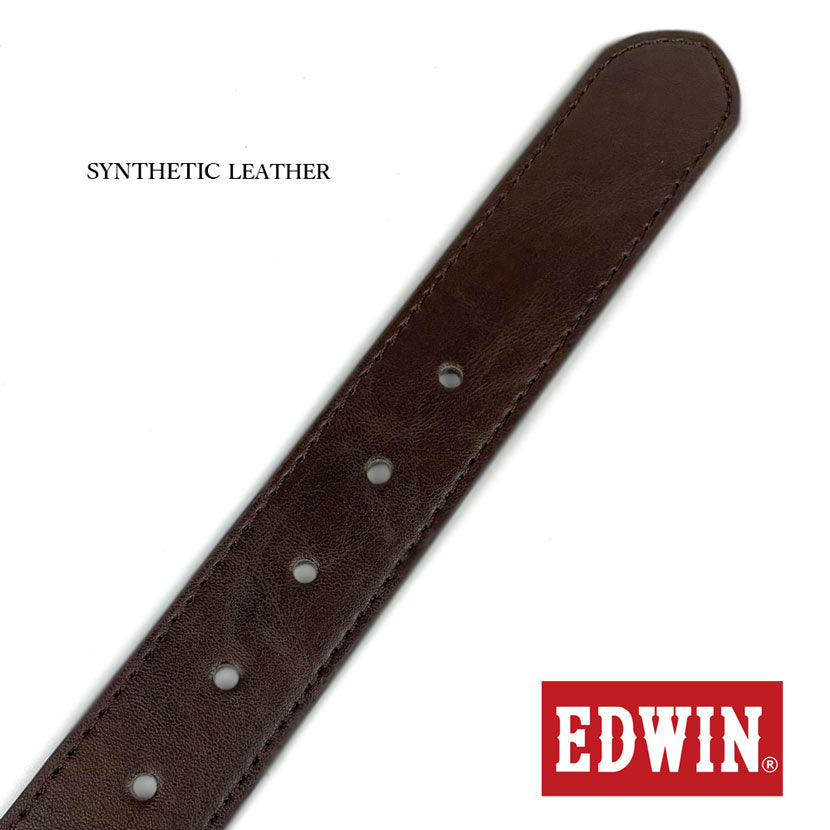 [All 5 colors] EDWIN Garrison Buckle Design Leather Belt