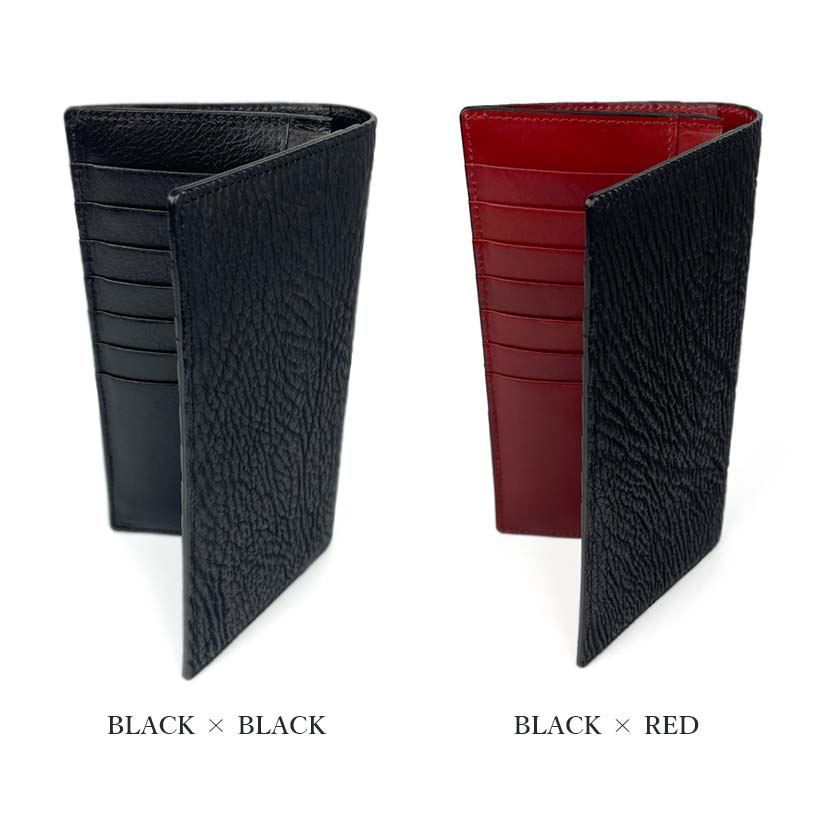 [2 colors] SUNAMURA Made in Japan Luxury Shark Leather Slim Long Wallet Long Wallet Shark Leather