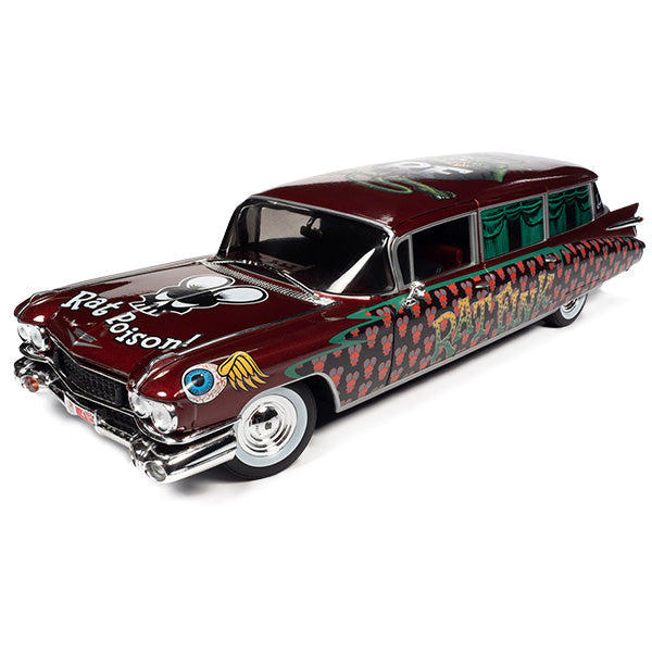 AUTO WORLD 1:18 RAT FINK 1959 CADILLAC ELDORADO HEARESE 【ラットフィンク】ミニカー