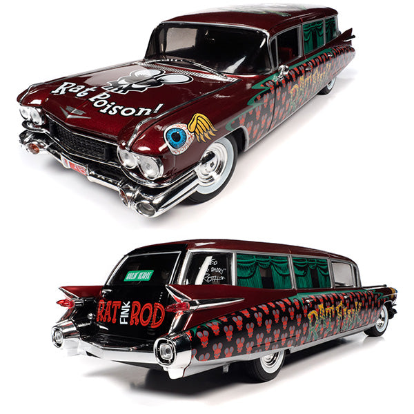 AUTO WORLD 1:18 RAT FINK 1959 CADILLAC ELDORADO HEARESE 【ラットフィンク】ミニカー