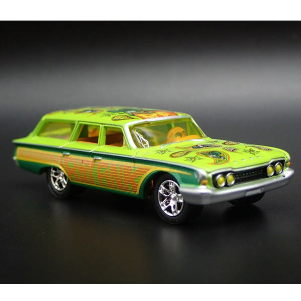 1:64 Rat Fink 1960 Ford Country Squire  Green / Orange 【ラットフィンク】ミニカー