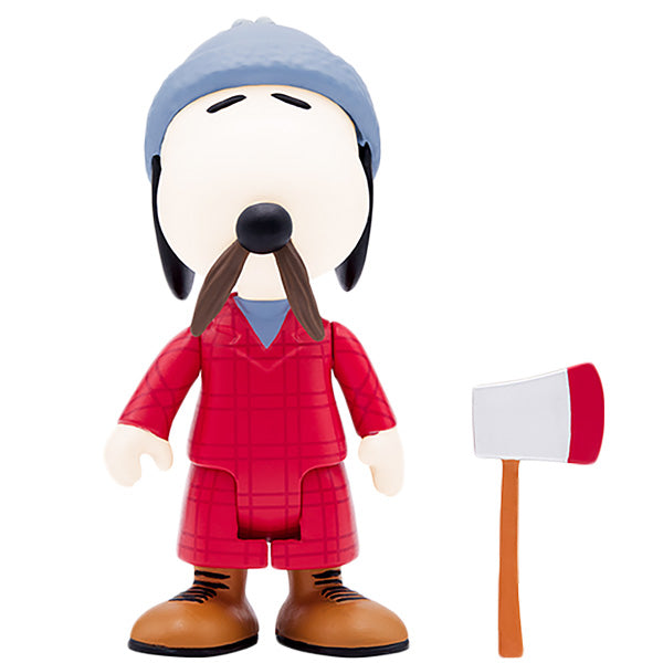 SUPER 7 REACTION FIGURE  PEANUTS　LUMBERJACK SNOOPY 【スヌーピー】