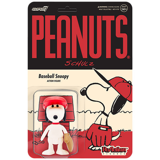 SUPER 7 REACTION FIGURE PEANUTS BASEBALL SNOOPY [Snoopy]