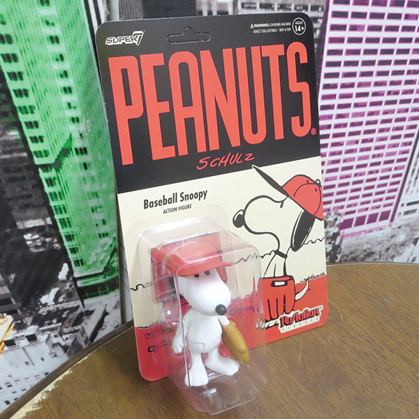 SUPER 7 REACTION FIGURE  PEANUTS　BASEBALL SNOOPY 【スヌーピー】