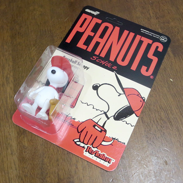 SUPER 7 REACTION FIGURE  PEANUTS　BASEBALL SNOOPY 【スヌーピー】