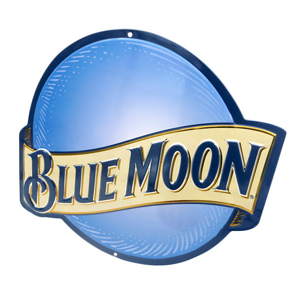 エンボスメタルサイン BLUE MOON DIE CUT