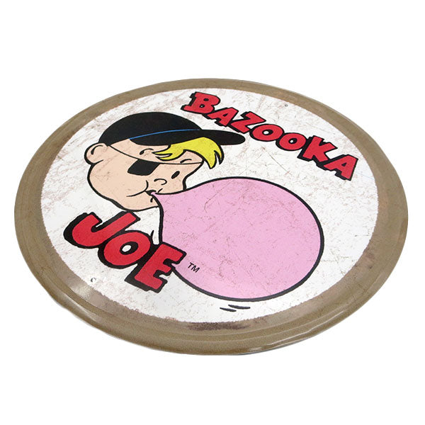 ラウンド メタルサイン BAZOOKA JOE 【バズーカ ブリキ看板】