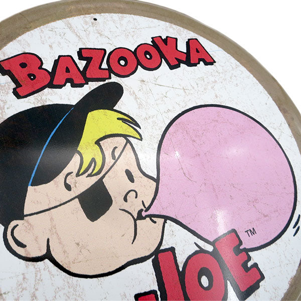 ラウンド メタルサイン BAZOOKA JOE 【バズーカ ブリキ看板】