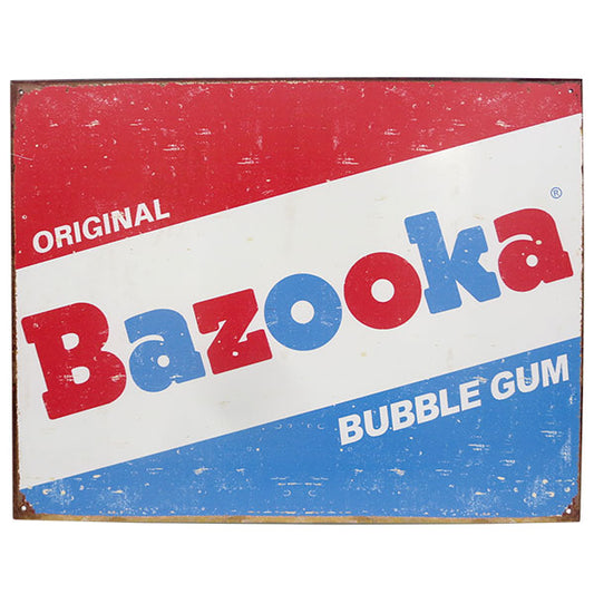 メタルサイン BAZOOKA BUBBLE GUM【バズーカ ブリキ看板】