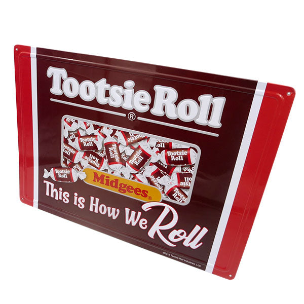 エンボス メタルサイン TOOTSIE ROLL This is How Roll【トッツィロール ブリキ看板】