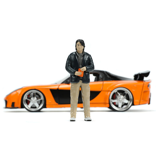 JADATOYS 1:24 F&amp;F HAN&#039;S MAZDA RX-7 Veilside w/HAN 【ワイルドスピード ミニカー】