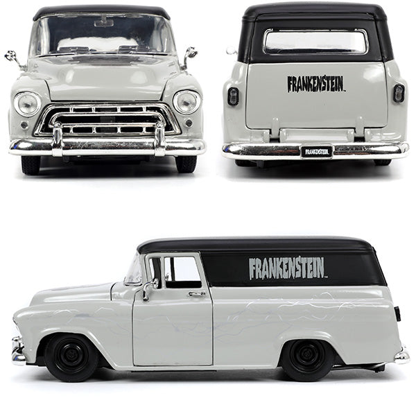 1:24 UNIVERSAL MONSTERS 1957 CHEVY SUBUBAN w/FRANKENSTEIN [Frankenstein] Mini car