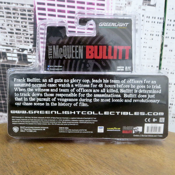 1:64 STEVE McQUEEN BULLITT MOVIE TRAILER SET [Steve McQUEEN BULLITT] Mini car